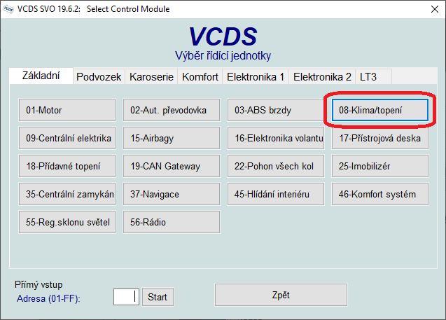 Sensor kvality vzduchu vw Touran